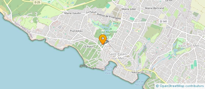 localisation de l'entreprise MONSIEUR CLAUDE MESLIER  SAINT-PALAIS-SUR-MER