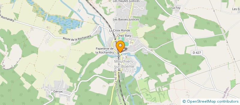 localisation de l'entreprise MONSIEUR CLAUDE METAYER  ROULLET-SAINT-ESTEPHE