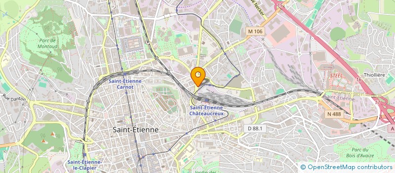 localisation de l'entreprise MONSIEUR CLAUDE METTE à SAINT-ETIENNE