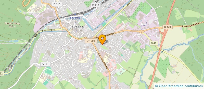 localisation de l'entreprise MONSIEUR CLAUDE METZMEYER  SAVERNE