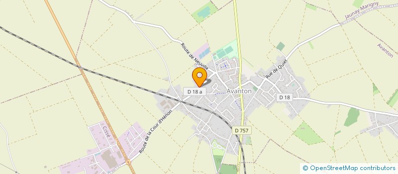 localisation de l'entreprise MONSIEUR CLAUDE MEUNIER  AVANTON