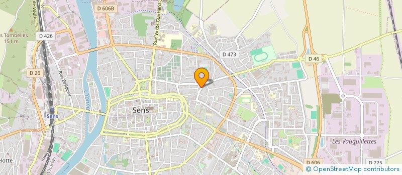 localisation de l'entreprise MONSIEUR CLAUDE MEUNIER  SENS