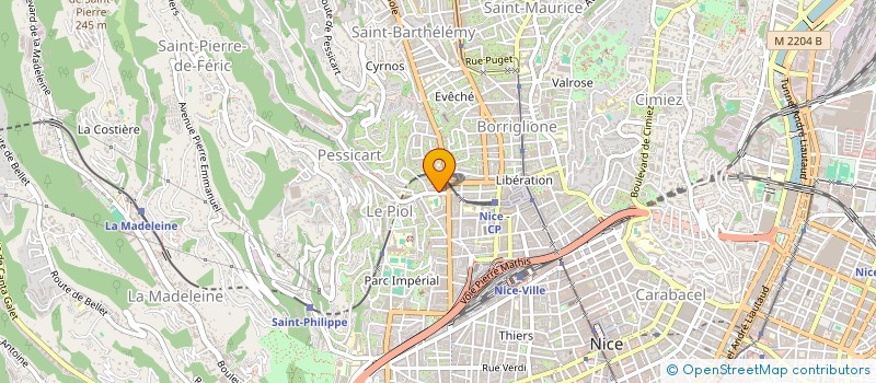 localisation de l'entreprise MONSIEUR CLAUDE MEURICE à NICE