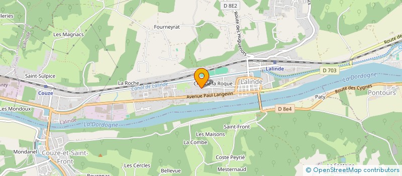 localisation de l'entreprise MONSIEUR CLAUDE MEZAUTE  LALINDE