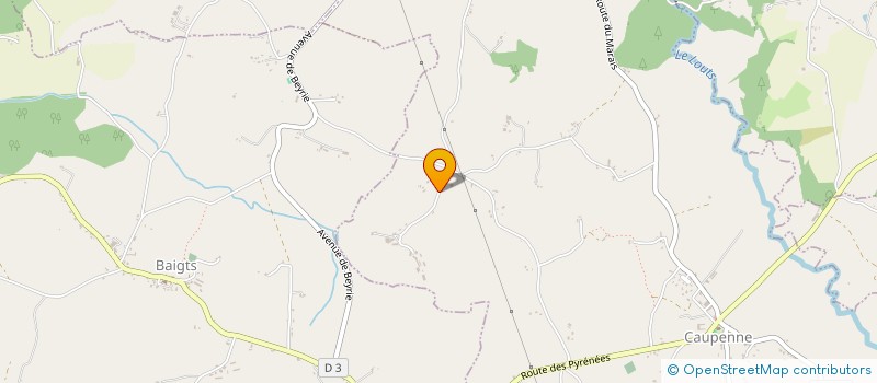 localisation de l'entreprise MONSIEUR CLAUDE-MICHEL COMET  CAUPENNE