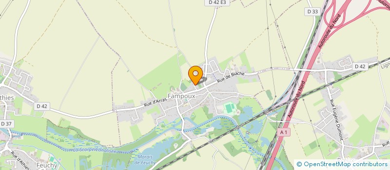 localisation de l'entreprise MONSIEUR CLAUDE MICHEL HECQUET  FAMPOUX