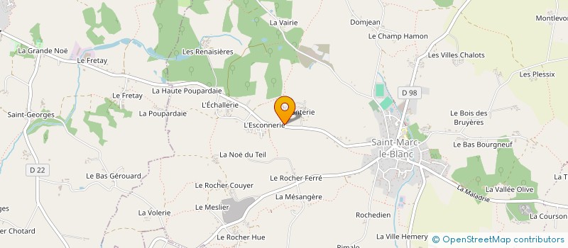 localisation de l'entreprise MONSIEUR CLAUDE MICHEL RENARD  SAINT-MARC-LE-BLANC