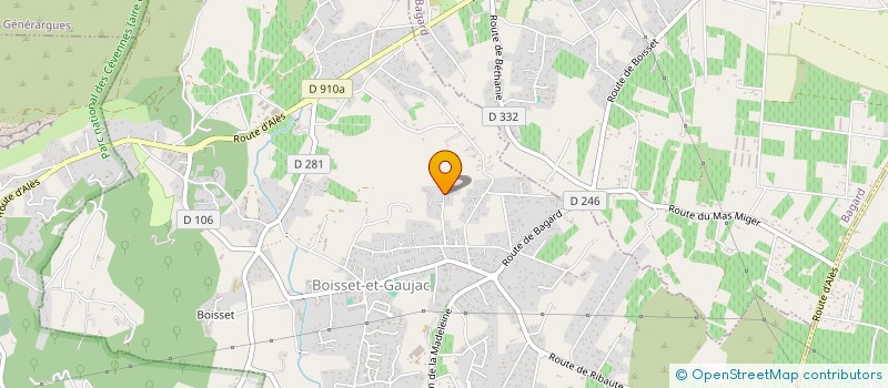 localisation de l'entreprise MONSIEUR CLAUDE MIGEOT  BOISSET-ET-GAUJAC