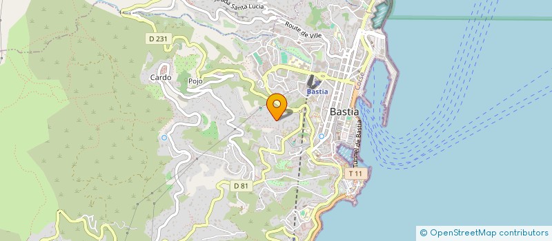 localisation de l'entreprise MONSIEUR CLAUDE MILANI à BASTIA
