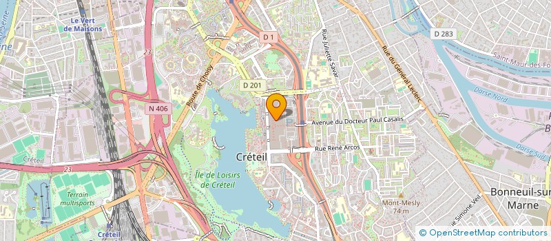 localisation de l'entreprise MONSIEUR CLAUDE MILLET  CRETEIL