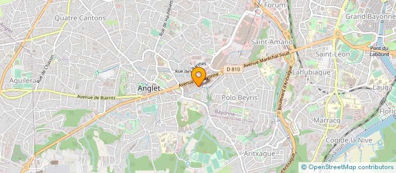 localisation de l'entreprise MONSIEUR CLAUDE MILLOT à ANGLET