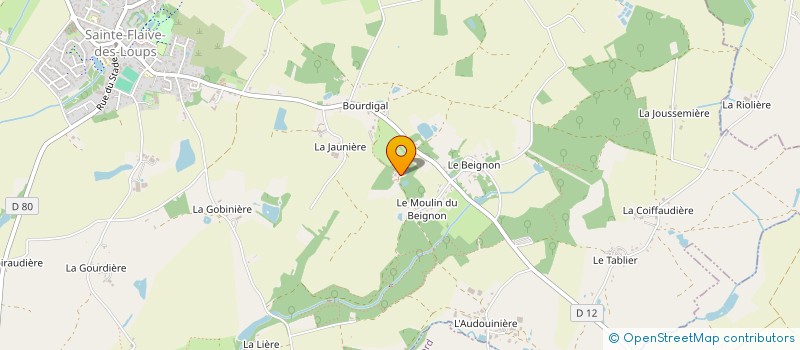 localisation de l'entreprise MONSIEUR CLAUDE MINGARD  SAINTE-FLAIVE-DES-LOUPS