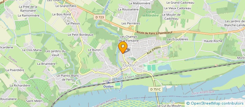 localisation de l'entreprise MONSIEUR CLAUDE MINIER  OUDON