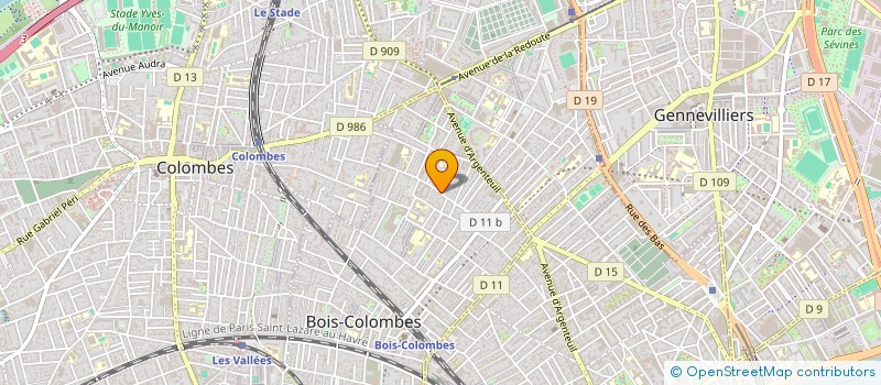 localisation de l'entreprise MONSIEUR CLAUDE MODJINOU à BOIS COLOMBES
