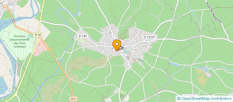 localisation de l'entreprise MONSIEUR CLAUDE MOLES à LE POUGET