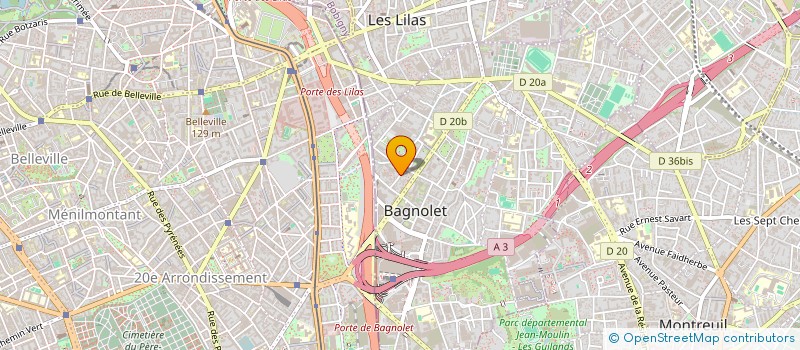 localisation de l'entreprise MONSIEUR CLAUDE MOLINA à BAGNOLET