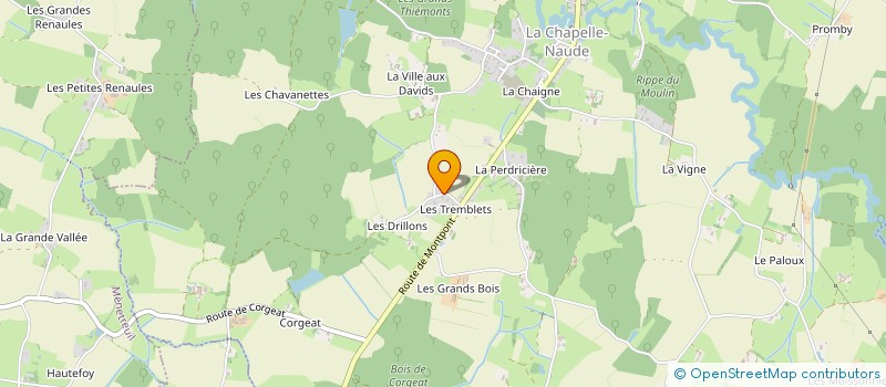 localisation de l'entreprise MONSIEUR CLAUDE MOME  CHAPELLE-NAUDE (LA)