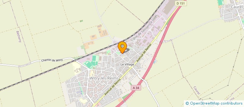 localisation de l'entreprise MONSIEUR CLAUDE MOQUET à WITRY-LES-REIMS