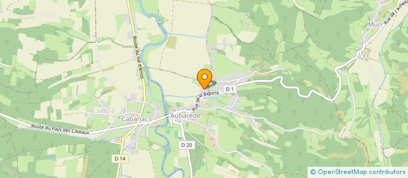 localisation de l'entreprise MONSIEUR CLAUDE MORALI  AUBAREDE