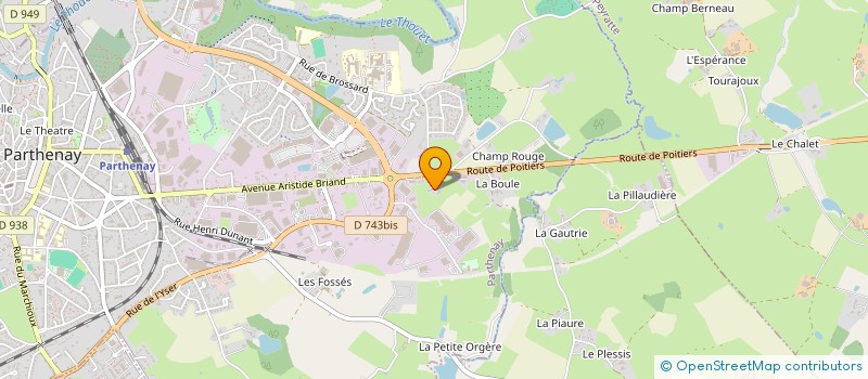 localisation de l'entreprise MONSIEUR CLAUDE MOREAU à LA PEYRATTE