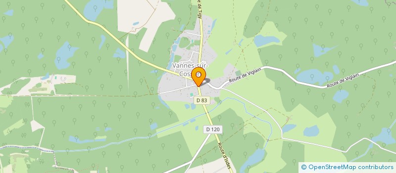 localisation de l'entreprise MONSIEUR CLAUDE MORIN  VANNES-SUR-COSSON