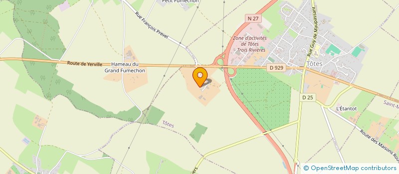 localisation de l'entreprise MONSIEUR CLAUDE MORIN  SAINT-MACLOU-DE-FOLLEVILLE