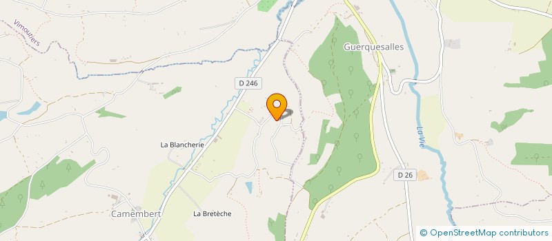 localisation de l'entreprise MONSIEUR CLAUDE MORIN à GUERQUESALLES