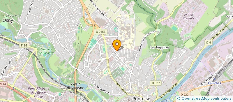 localisation de l'entreprise MONSIEUR CLAUDE MORIN  PONTOISE