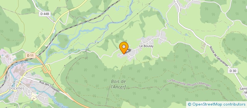 localisation de l'entreprise MONSIEUR CLAUDE MOUGEOLLE  VERVEZELLE