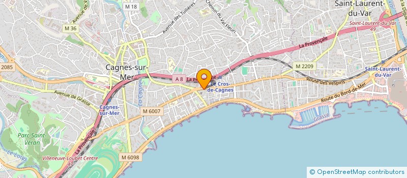localisation de l'entreprise MONSIEUR CLAUDE MUCCI à CAGNES-SUR-MER