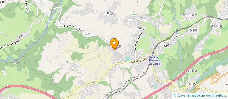 localisation de l'entreprise MONSIEUR CLAUDE MUFFAT  FILLIERE