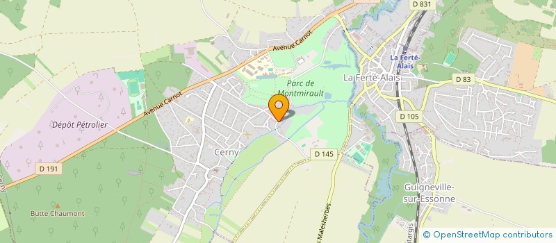 localisation de l'entreprise MONSIEUR CLAUDE MULDER  CERNY