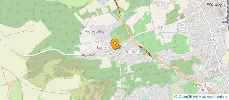 localisation de l'entreprise MONSIEUR CLAUDE MULLER  LORRY-LES-METZ