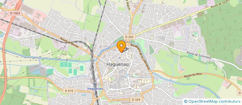 localisation de l'entreprise MONSIEUR CLAUDE MULLER  HAGUENAU