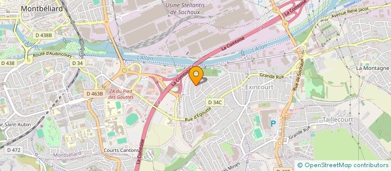 localisation de l'entreprise MONSIEUR CLAUDE NARDIN  EXINCOURT