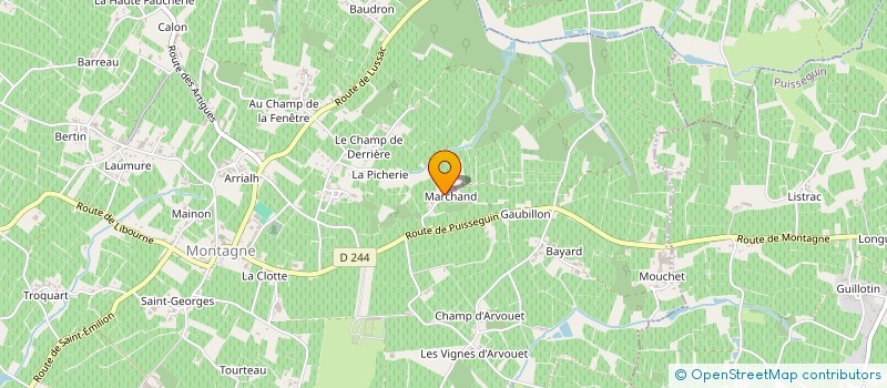 localisation de l'entreprise MONSIEUR CLAUDE NAUD à MONTAGNE