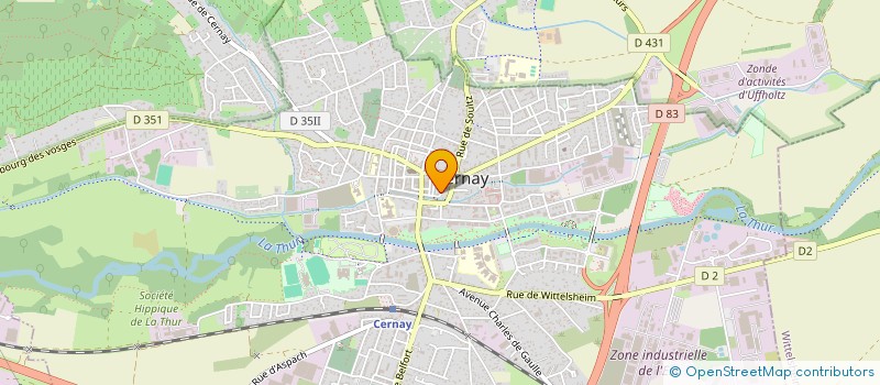 localisation de l'entreprise MONSIEUR CLAUDE NEUMULLER  CERNAY