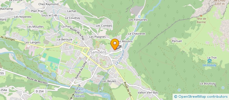 localisation de l'entreprise MONSIEUR CLAUDE NEVEJANS  SAMOENS