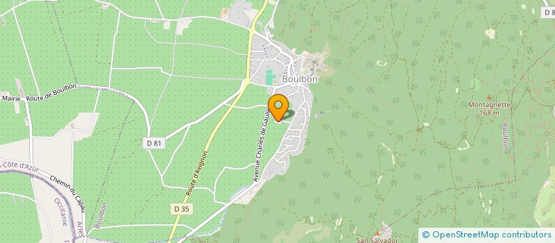 localisation de l'entreprise MONSIEUR CLAUDE NIEL  BOULBON