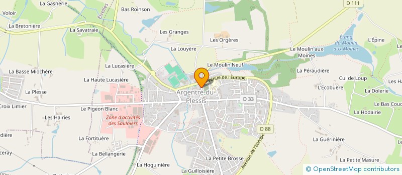 localisation de l'entreprise MONSIEUR CLAUDE NIGON à ARGENTRE-DU-PLESSIS
