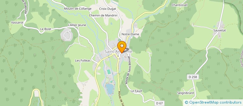 localisation de l'entreprise MONSIEUR CLAUDE NIGON  SAINT-ANTHEME