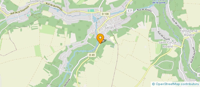 localisation de l'entreprise MONSIEUR CLAUDE NOBILLIAUX  SACLAS