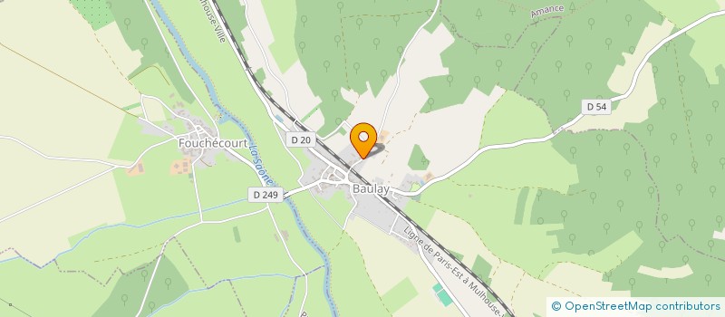 localisation de l'entreprise MONSIEUR CLAUDE ODRION  BAULAY