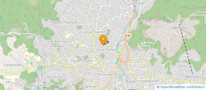 localisation de l'entreprise MONSIEUR CLAUDE OLIVIER à TOULON