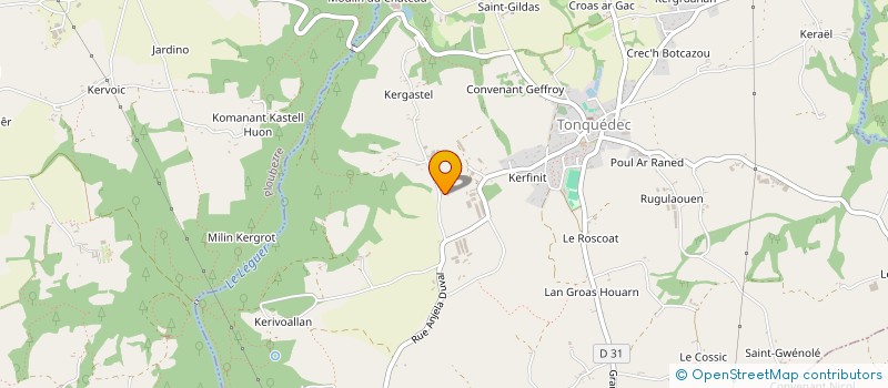 localisation de l'entreprise MONSIEUR CLAUDE OLLIVO  TONQUEDEC