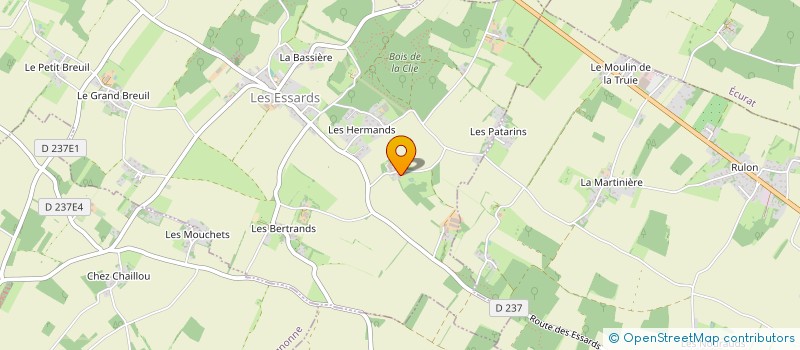 localisation de l'entreprise MONSIEUR CLAUDE ORGE à LES ESSARDS