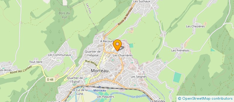 localisation de l'entreprise MONSIEUR CLAUDE ORSAT à MORTEAU