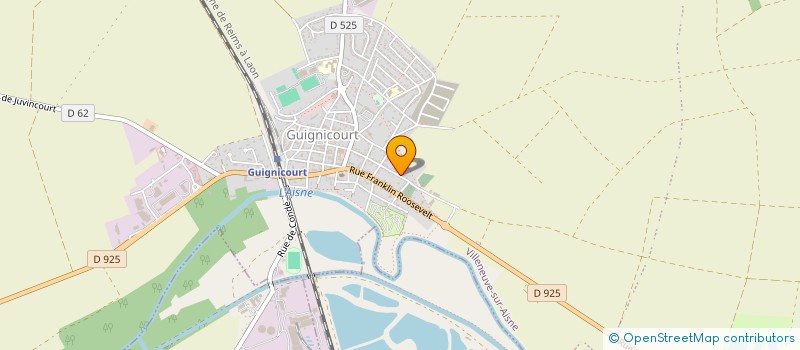 localisation de l'entreprise MONSIEUR CLAUDE OUIN  JUVINCOURT-ET-DAMARY