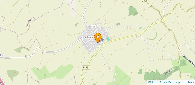 localisation de l'entreprise MONSIEUR CLAUDE OULION  CHARROUX