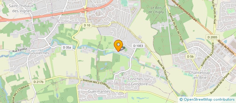 localisation de l'entreprise MONSIEUR CLAUDE PACHOUD  CONCHES SUR GONDOIRE